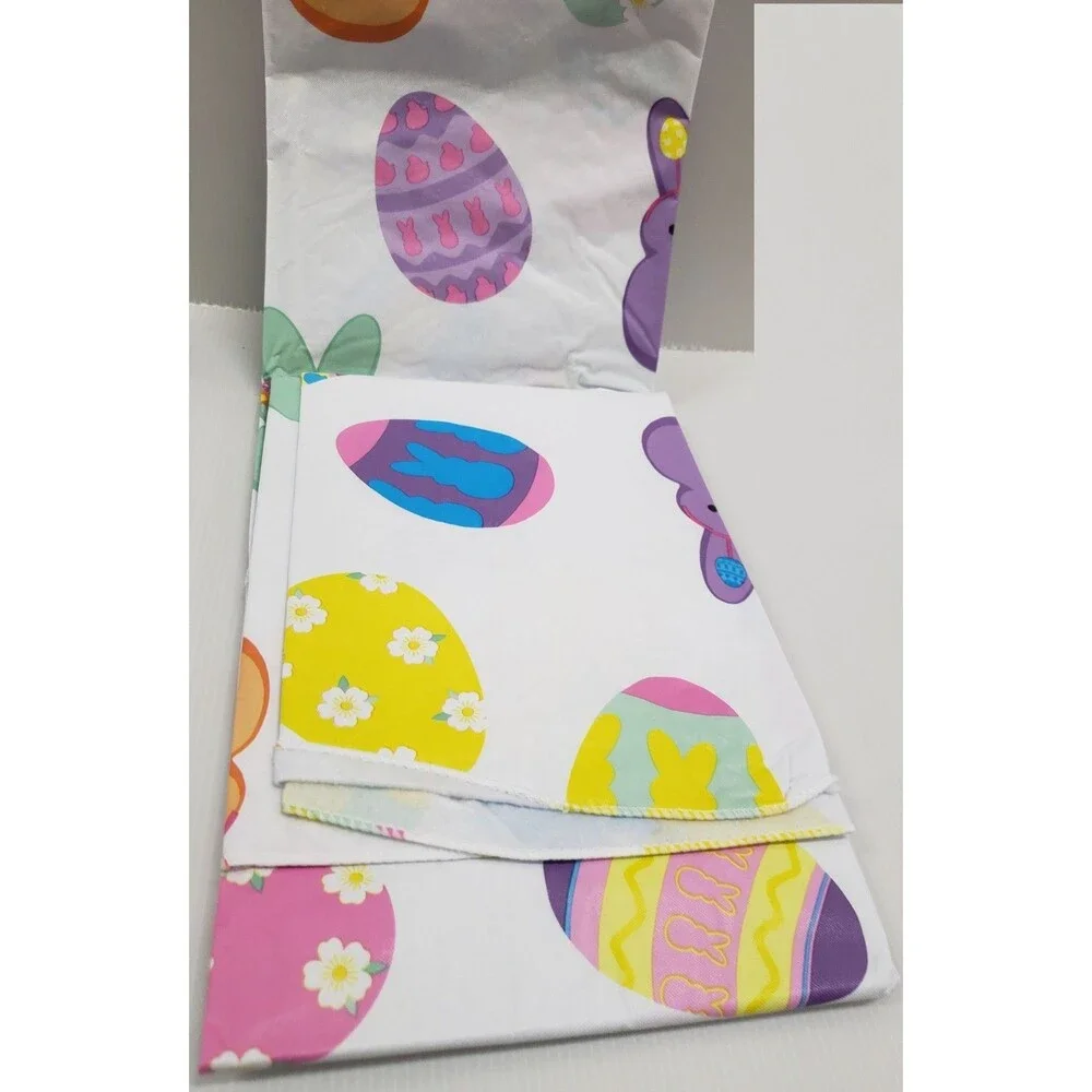 Peva Vinyl Flannel Back Tablecloth, 52